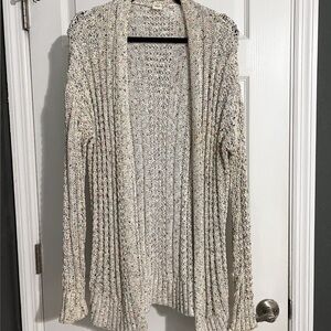 GAP Women's Cream/Multi Colored Knit Cardigan